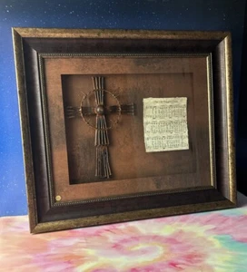 Robert Spooner Galerie~The Old Rugged Cross~Bible Hymn Wall Art Piece~VINTAGE - Picture 1 of 14