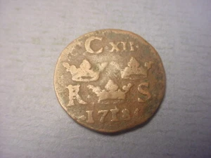 Sweden 1/6 Ore 1718 #84237 - Picture 1 of 2