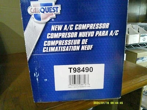 CARQUEST T98490 A/C Compressor For 08-13 Nissan Rouge 2.5L & Rouge Select 14-15 - Picture 1 of 1