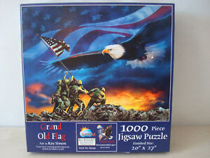 Grand Old Flag Ray Simon 1000 Jigsaw Puzzle NEW Eco Friendly 20" x 27"