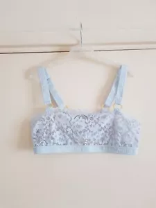 stella mccartney womens pale blue lace bralette size S bnwot - Picture 1 of 1