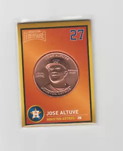 Tarjeta moneda tesoro béisbol 2018 José Altuve Astros - Imagen 1 de 2