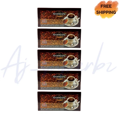5 Caja Ganocafe Clásico Gano Excel Café Café Ganoderma Lucidum 30 Sobres Foto 1 de 4