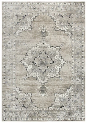 Alfombra de área vintage 5x7 Rizzy Rugs Medallion Lines EN7351 - abril 5' 2" x 7' 3" Foto 1 de 4