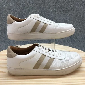 Vince Camuto Shoes Mens 11.5 M Salim Court Sneakers White Leather Lace Up Low - Picture 1 of 22