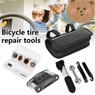 19pcs bicycle repair set repair kit bicycle repair kit puncture set tire repair - Image 1 of 4