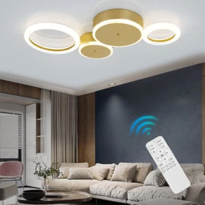 LED Ceiling Lamp Kitchen Lights Home Ceiling Lighting Bedroom Gold Ceiling Light - Picture 1 of 8