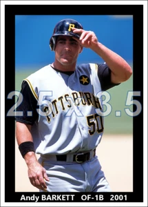 Andy Barkett - Pittsburgh Pirates 2001 - scegli una taglia - stampa a colori - Foto 1 di 5