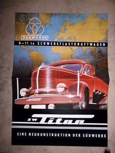 KRUPP SÜDWERKE TITAN 1951 PROSPEKT LKW 8-11T ESSEN OLDTIMER SAMMLER - Picture 1 of 3