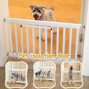 Short Dog Gate 30-32" Wide Expandable Puppy Gate Step Over Pet Gate Baby Gate US - Picture 1 of 11