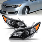 Pair Black Housing Projector Headlights Front lamps For 2012-2014 Toyota Camry Toyota Camry