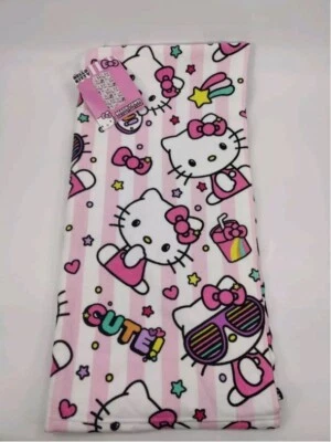 HELLO KITTY  Beach Towel 27 X 54 IN NEW AND SOFT TOWEL - Image 1 of 3