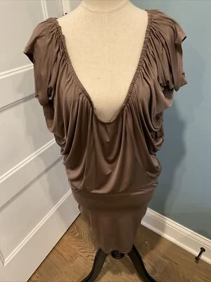 Arden B Blouson Brown Deep Neck X-Small - Imagem 1 de 4