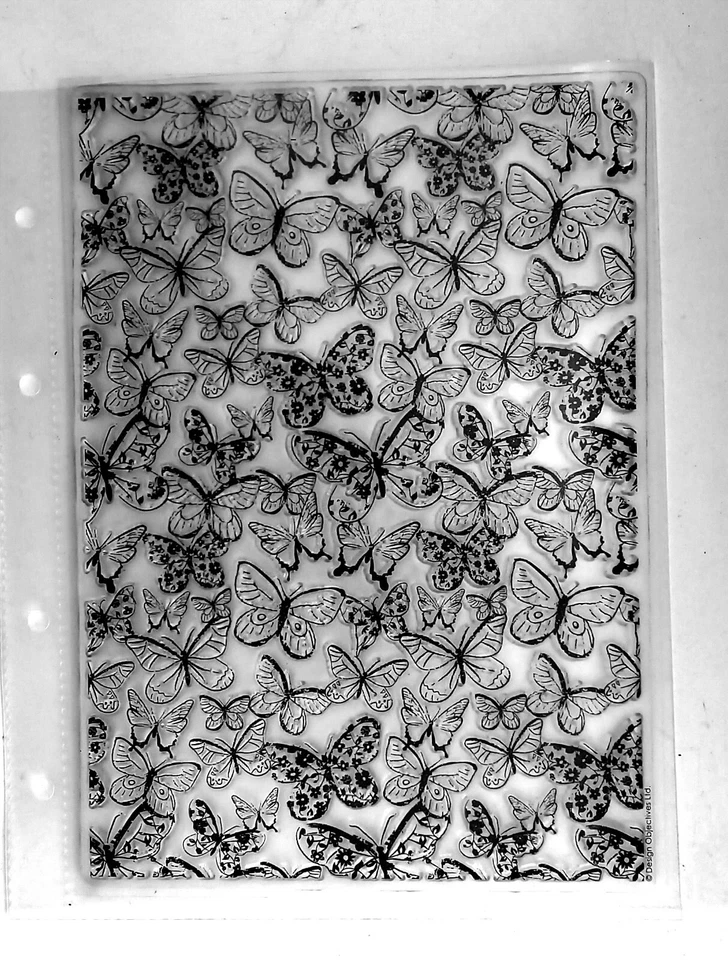 Design Objectives Butterflies Clear Stamp New in ring file Free UK Postage - Image 1 of 1