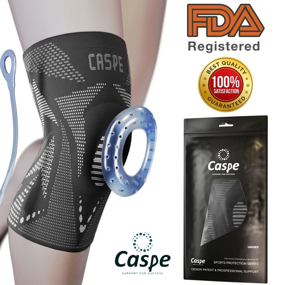 Caspe Mujer Hombres para Dolor de Rodilla Soporte de Rodilla con Almohadilla de Gel de Rótula Alivio de la Artritis Foto 1 de 4
