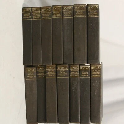 Works of Washington Irving 14 of 15 Set 1910 Co-operative Publication - Image 1 of 4