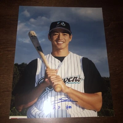 SO TAGUCHI Ravens Double A SIGNED AUTOGRAPHED 8x10 Photo Only One Look - Image 1 of 3