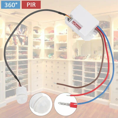 Sensore di Movimento 360° PIR Rilevatore Luce Infrarossi da Incasso da 8m BN - Immagine 1 di 4