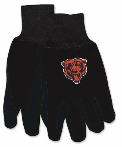NWT NFL Chicago Bears No Slip Gripper Utility Work Gloves W/ Team Logo NEW! Cover