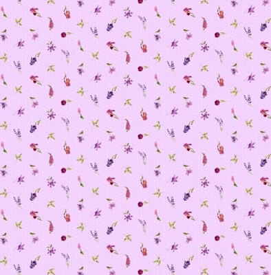 Northcott - Deborahs Garden - Mini Floral - Lila/Multi, por POR Y Foto 1 de 4