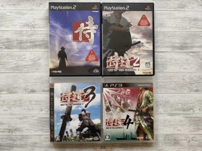SONY Playstation PS2 & 3 Way of the Samurai 1 & 2 & 3 & 4 set from Japan - Image 1 of 4