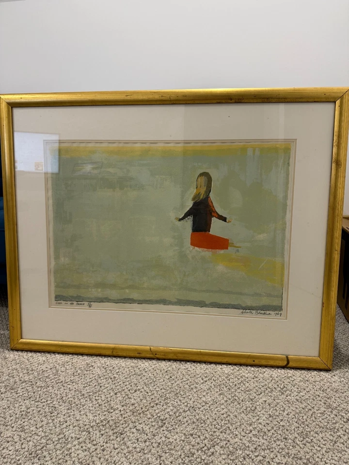 Charles BLACKMAN 'Girl on the Beach' Limited edition 1969 27/75 - image 1 of 1