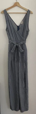 Women’s French Connection Julienne Stripe Sleeveless Jumpsuit Size 8 - Image 1 of 4