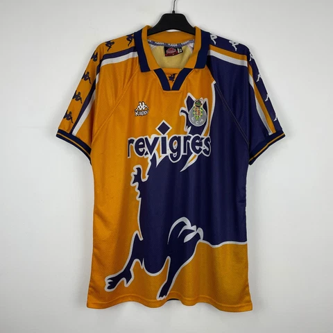 FC Porto 1997-1998 Vintage Away Football Shirt Kappa Soccer Jersey Rare size XL Cover