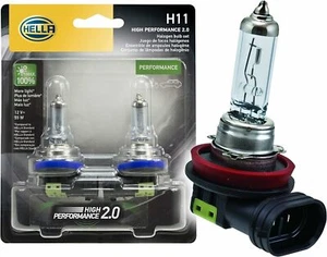 HELLA H11 2.0TB Twin Blister Kit High Performance Bulb, 12V, 55W, 2 Pack - Picture 1 of 2