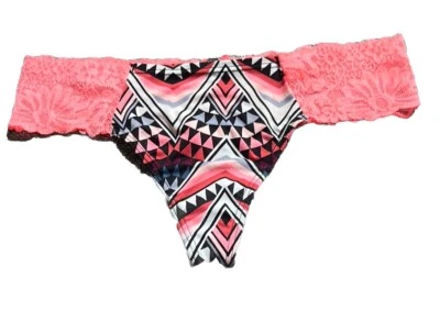 ROSA Victoria’s Secret Tanga Extra Bajo Panty Multicolor Pequeño Nuevo con Etiquetas Foto 1 de 4