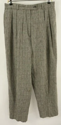 Pantalón a Cuadros Bernard Zins Lino y Algodón Para Hombre 32 x 29 Gris Amarillo Príncipe de Gales Foto 1 de 4