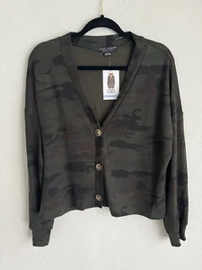 Social Standard by Sanctuary Woman Camo Button Daytripper Cardigan , Size Large - Picture 1 of 6