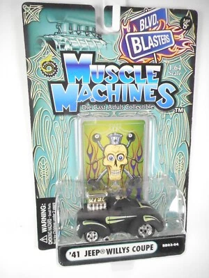 MUSCLE MACHINES 1:64 DIE-CAST - 1941 JEEP WILLYS  COUPE BLACK - Image 1 of 2