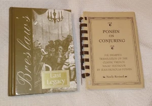 Breslaws Last Legacy & Ponsin On Conjuring Magic History Lot French Busby Card - Picture 1 of 9