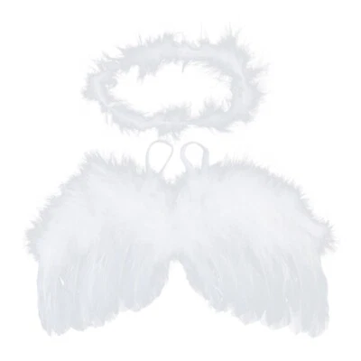 MARKENLOS Baby Angel Wing with Headband Newborn Photography Props Set Fotografia Costume