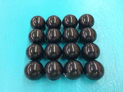 7/8" 16 Round Dome Foot Black Chair Insert Leg Glides Tip Caps 1"  603B - Image 1 of 4