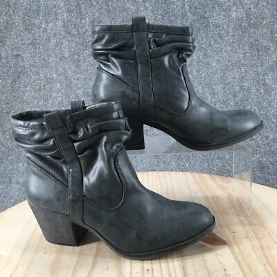 Botas K9 By Rocket Dog para mujer 9,5 M botín al tobillo azul imitación cuero tacones Foto 1 de 4