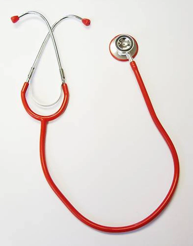 ICE Medical Red Professional Dual Head Stethoscope - Doctor Student Nurse Vets
