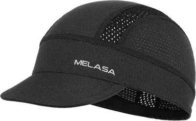 MELASA Gorra de Ciclismo, Gorra de Enfriamiento Calavera Forro de Casco con Parasol, Protección Solar Foto 1 de 3