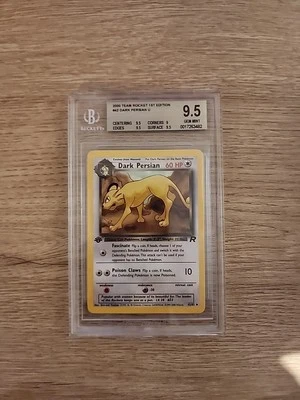 2000 Pokémon Team Rocket 1st Ed Dark Persian #42 BGS 9.5 - Image 1 of 2