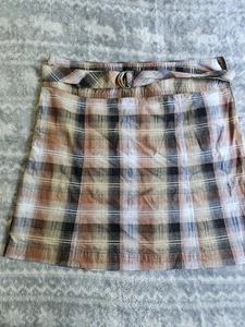 Weißer Hirsch Karo Rock Rock 14 Gürtel mit Shorts darunter 34 Zoll Taille - Bild 1 von 8