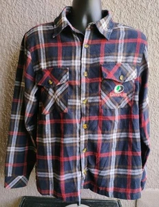 Mossy Oak Men's Plaid Flannel Embroidered Logo Button-up Shirt, L - Picture 1 of 6