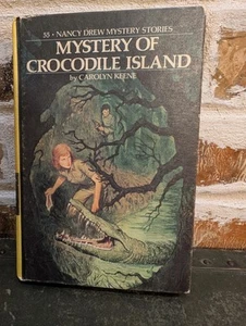 Vintage Nancy Drew #55 The Mystery Of Crocodile Island, Hardcover, 1978 - Picture 1 of 6