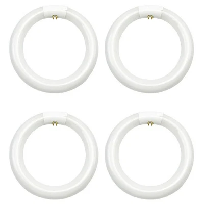 4pcs FC8T9/CW Circular Fluorescent Light Bulb,8Inch Round T9 22W Circline1642 - Image 1 of 4