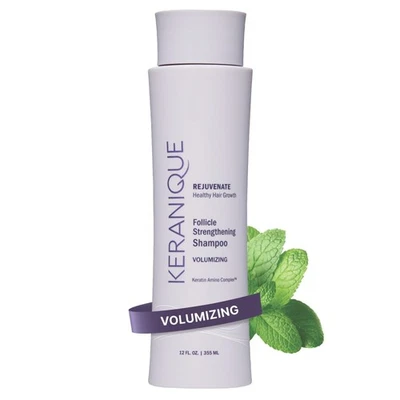 Champú voluminizador Keranique, queratina biotina, 12 OZ para adelgazar el cabello Foto 1 de 4