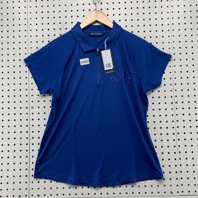 NUEVO Polo Cutter & Buck Mujer L Azul CAMIÓN INTERNACIONAL Golf 20x24.5 Foto 1 de 4