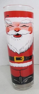 Tall Vintage Santa / Christmas Drinking Glass by Georges Briard - Picture 1 of 4