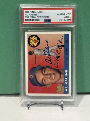 Al Kaline 2002 Topps Archives Signed Autograph Auto Card PSA Authentic Tiger HOF - Image 1 of 2
