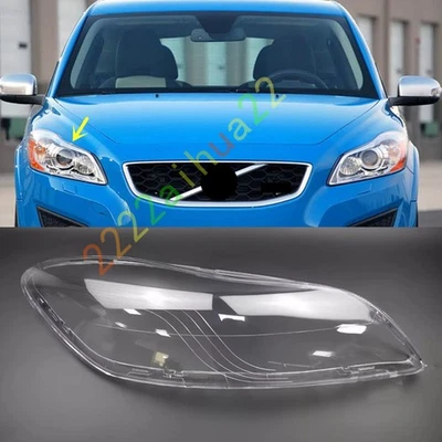 For Volvo C30 2011-2013 Right Side Headlight Lens Clear Cover + Sealant Glue - Image 1 of 4
