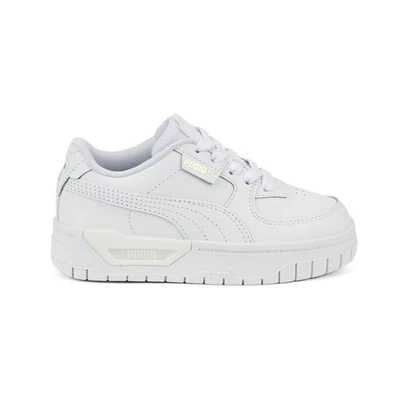 Zapatillas informales blancas con cordones de cuero PUMA Cali Dream para niñas pequeñas 38567 Foto 1 de 4